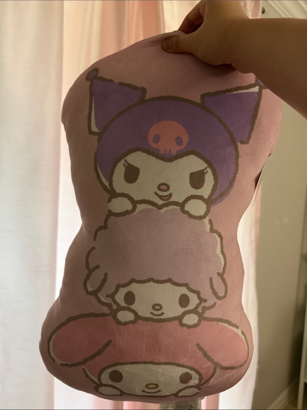 Sanrio Pink and Purple Character One-Piece Plush Pillow